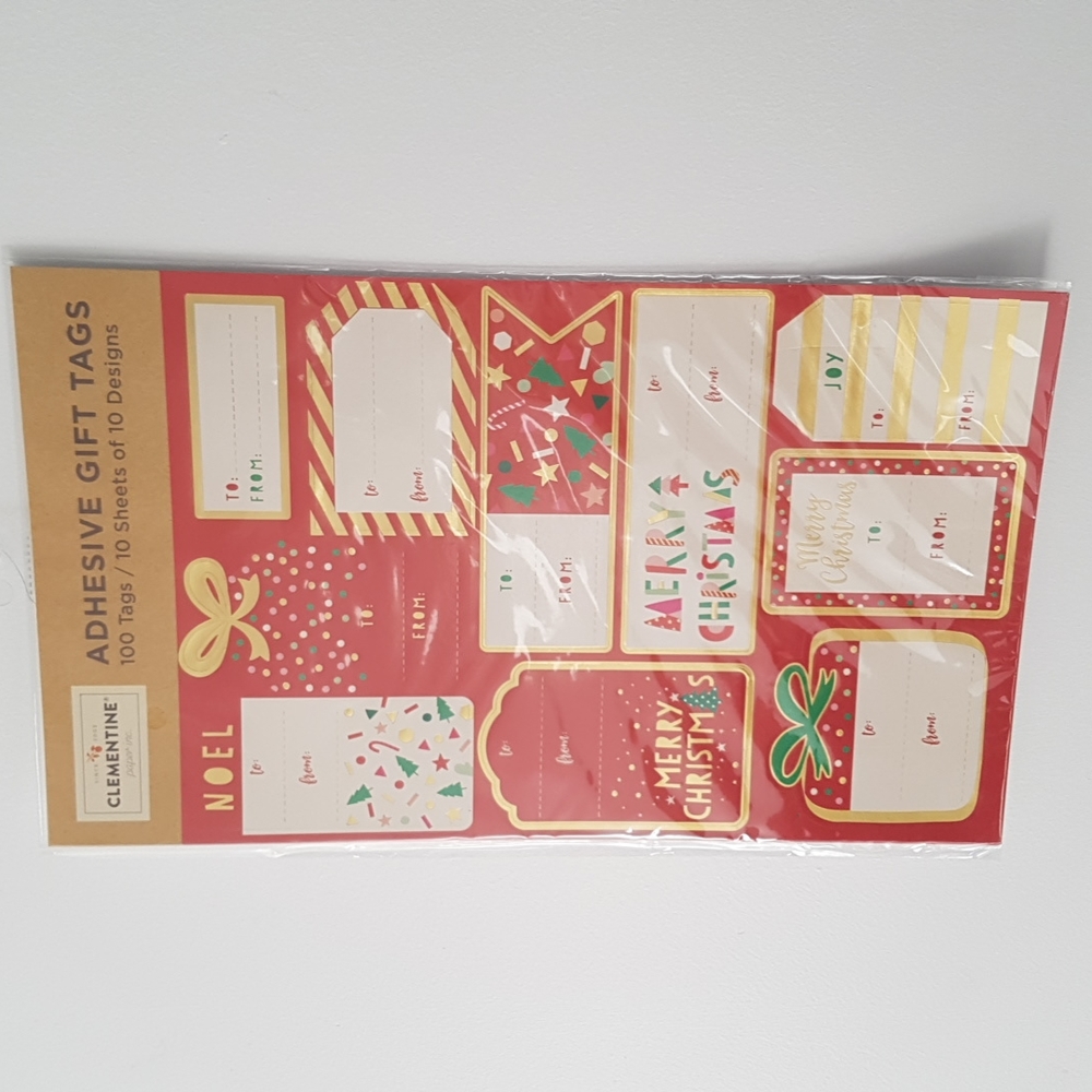 🎅🏼100 Stickers Gift Tags (10 Sheets)